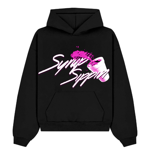 Black & pink hoodie